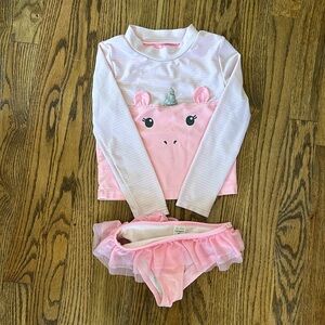 Unicorn 2-Piece Bathing Suit 4t